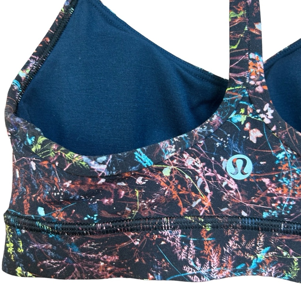 Lululemon Flow Y Bra B/C Cup Sz 2 NWOT in Foliage Overlay Multi Cottagecore RARE - Picture 11 of 16